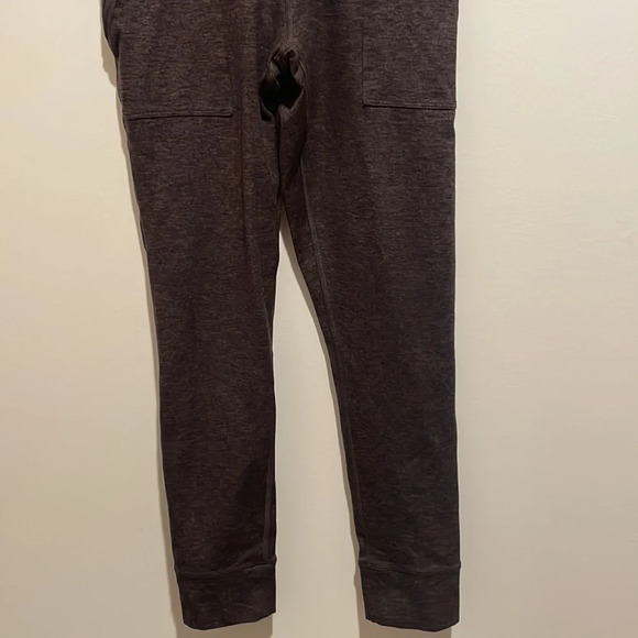 Plum Purple and Black Heathered Aerie Leggings - Picture 3 of 4